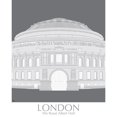 thumbnail image 3 of Fab Funky 12x14 Black Modern Framed Museum Art Print Titled - London Albert Hall Monochrome, 3 of 5
