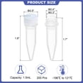 thumbnail image 2 of Uxcell 1.5ml Plastic Cryogenic Vial, 200Pcs Cryogenic Vial Screw Top Test Tube, White Cap, 2 of 5