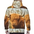 thumbnail image 3 of Bingfone Yak Men's Drawstring Hoodie Long Sleeve Pocket Sweatshirts-Large, 3 of 6