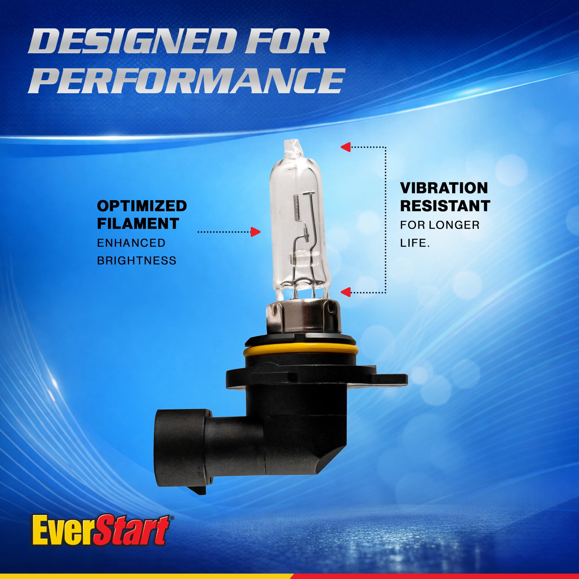 EverStart 9012 Halogen Headlight Bulb, 1 pack, Compatible with Multiple Cars