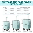 thumbnail image 5 of Luggage Covers for Suitcase,Suitcase Covers,Clear Pvc Luggage Protectors,Ransparent Travel Suitcase Wrap,Protective Cover Case for 20 24 28 30'' Wheeled Luggage, 5 of 7
