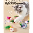 thumbnail image 4 of ziyahi Plush Exercise Cat S Body Shape With Simulated Colorful Little Mouse Toy And Attract Cats type+2, 4 of 6