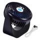 thumbnail image 3 of Mini ventilador USB a batería, ajustable, portátil, silencioso, para viajes (negro), 3 of 7
