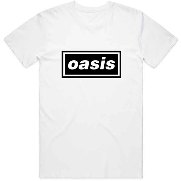 Oasis Men's Band Logo T-Shirt White X-Large