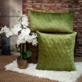 thumbnail image 2 of Parkland Collection Aleta 20x20" Quilted Fabric Throw Pillow in Olive Green, 2 of 7