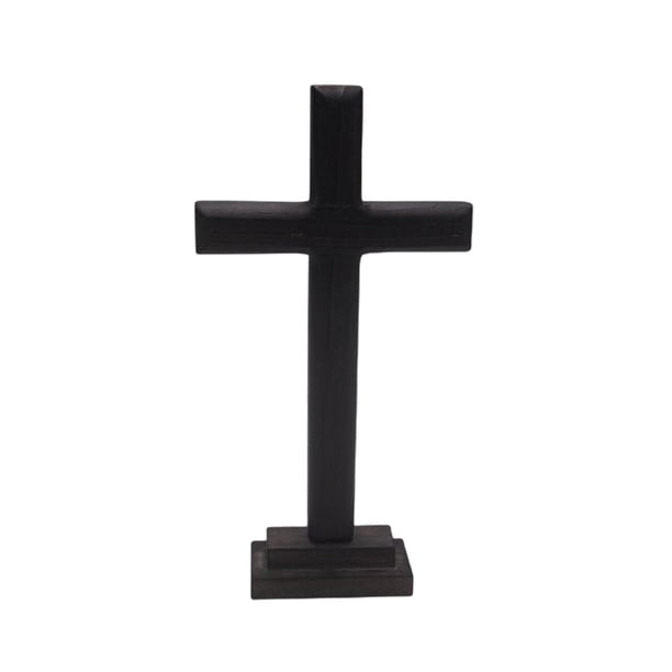 Cruz de madera,Navidad estatua arte escultura Cruz ornamento,Cruz Home Decor Oración Estatuilla Pascua Navidad,Renacimiento Colección Espíritu Cruz Decoración,Cristo Católico Decoración