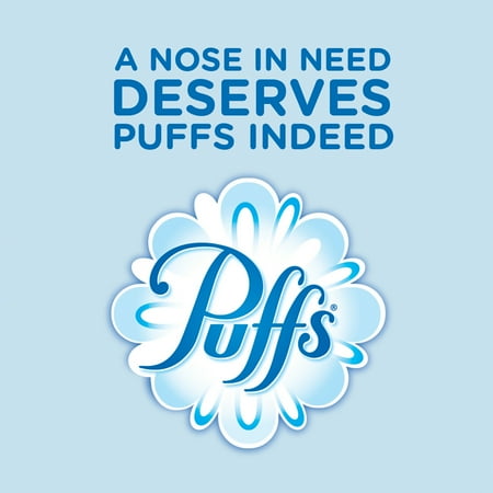 Puffs White Facial Tissue, 2-Ply, 8.2 x 8.4, 132/Softpack, 3/Pack, 3 Packs/Carton - PGC90428CT