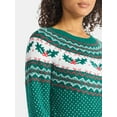 thumbnail image 4 of Holiday Time Women's and Women's Plus Pretty Christmas Sweater, Sizes XXS-3X, 4 of 5