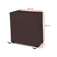 thumbnail image 2 of Cooler Cover 12 Oz Waterproof - Rolling Cart Cover 100% Weather Resistant with Air Pockets & Drawstrap for Snug Fit (36" H x 44" W x 23" D, Coffee), 2 of 7