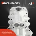 thumbnail image 5 of A-Premium Aluminum Dual Carburetor Intake Manifold Compatible with Ford Mercury Flathead V8-2-Barrel 1949-1953, Replace for# 91015985, 5 of 6