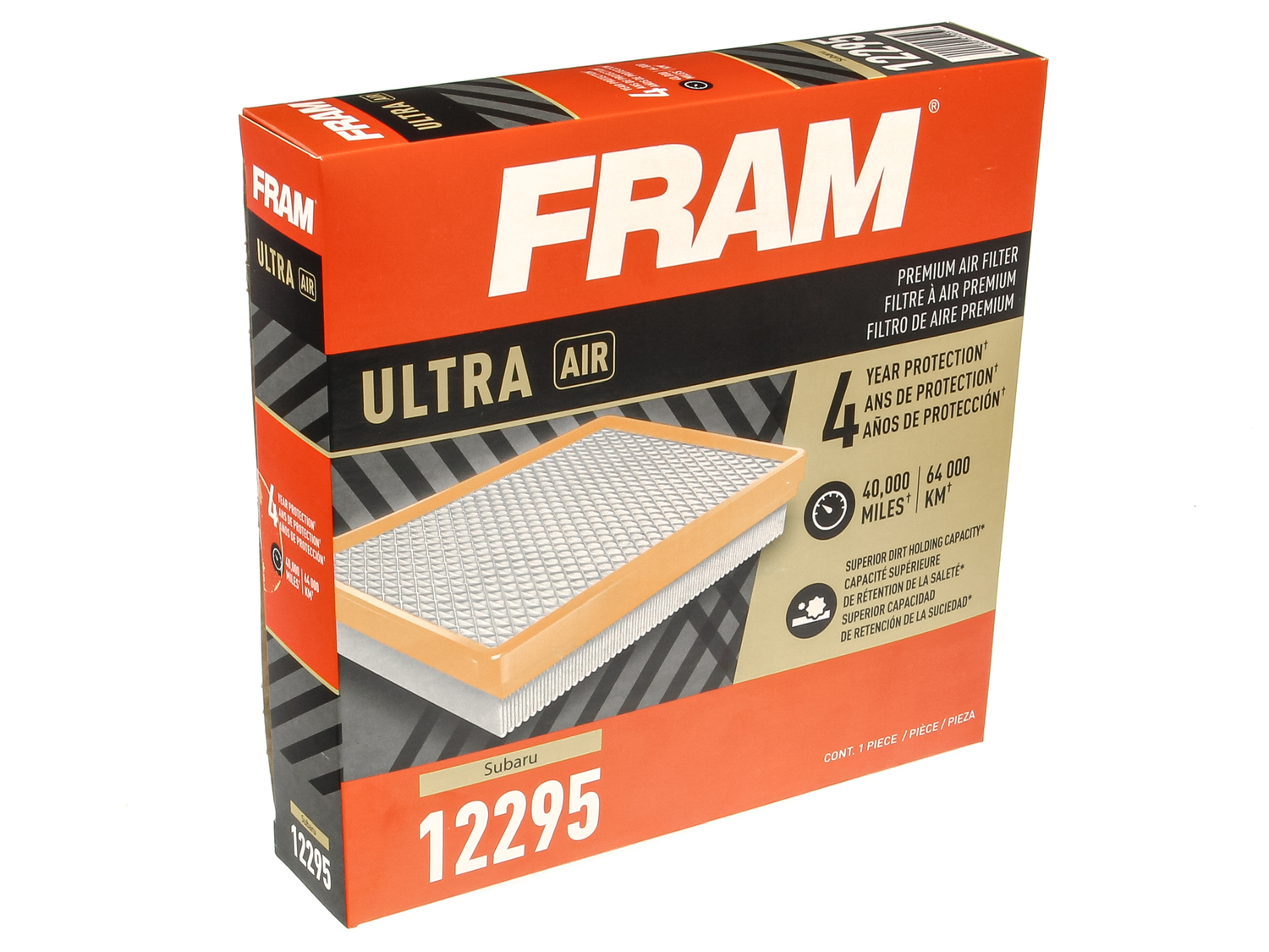 FRAM Ultra Air 12295, Premium Engine Air Filter, Replacement Filter for Select Subaru Vehicles Fits select: 2019-2023 SUBARU FORESTER, 2018-2023 SUBARU CROSSTREK - image 5 of 7