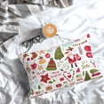 thumbnail image 5 of Yiaed Snowflakes Santa Claus Print Brushed Microfiber Envelope Pillowcases, Standard,Envelope Closure Pillow Cases(No pillow core)-16"x24", 5 of 6
