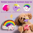 thumbnail image 4 of Rainbow Hide and Seek Dog Toy with 3 Squeaky Unicorns, Interactiven Plush Toy for Puppies and Dogs, 4 of 6