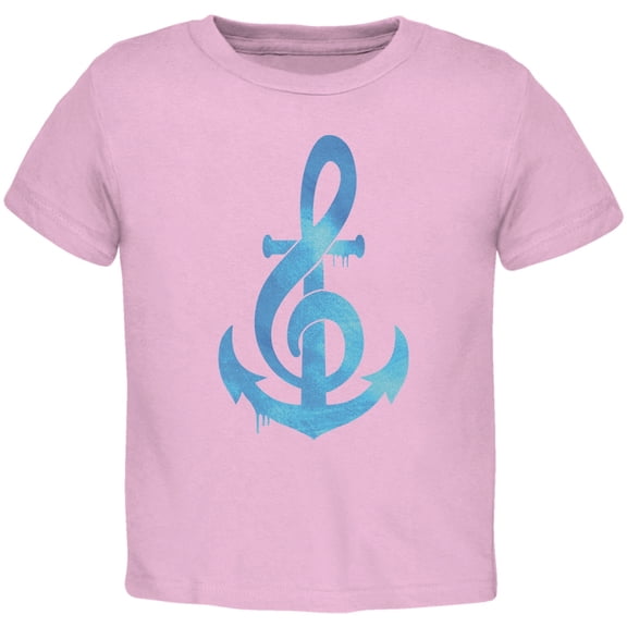 Anchor Clef Light Pink Toddler T-Shirt - 4T