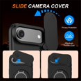 thumbnail image 3 of Slide Privacy Lens Phone Case for Apple iPhone Air, Built-in Magnetic Ring 360° Rotatable Metal Kickstand Hard PC Soft TPU Shockproof Protective Case, 3 of 8
