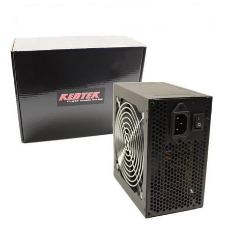 KENTEK 500 Watt 500W Black 12cm 120mm Fan ATX Power Supply 12V SATA 20/24 PIN Molex 4 Pin ATX 12V Intel AMD by