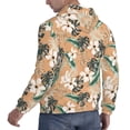 thumbnail image 6 of Salouo Tropical Leaves Flower Pattern Men's Fall Hoodie Sweatshirt,Sport Hoodie with Pockets for Men Pullover Casual Hooded Sweatshirt-4X-Large, 6 of 7