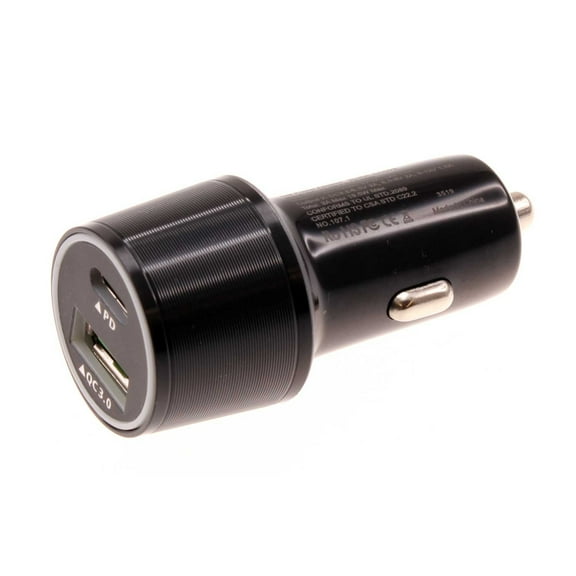 36W Quick Car Charger for Samsung Galaxy Z Flip4 Phone - 2-Port USB Type-C PD Power Adapter DC Socket M1G Compatible With Galaxy Z Flip4