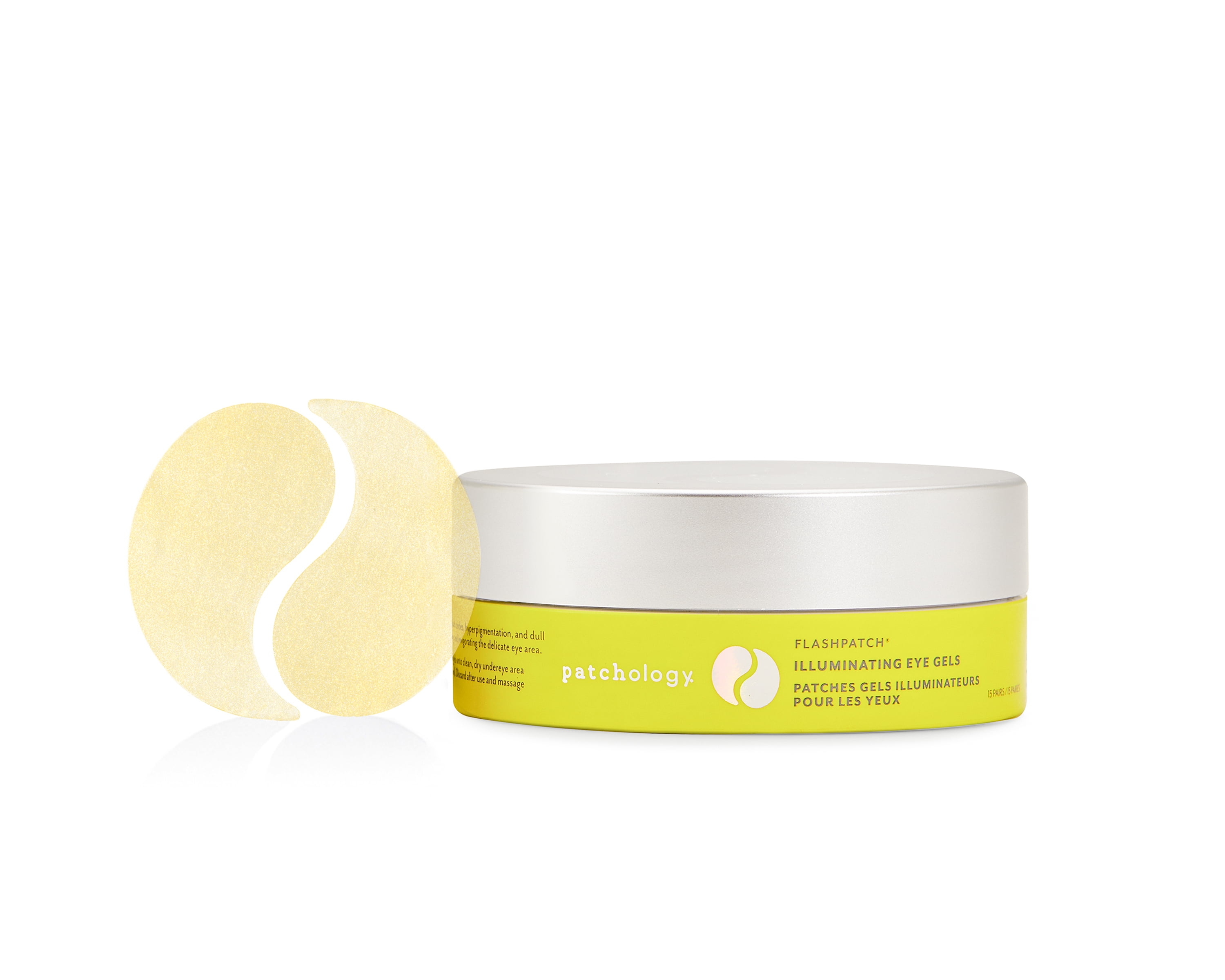 Patchology FlashPatch Illuminating Under Eye Face Mask Gels, 15 Count