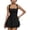 *Black, variant on Women's Square Neck Ruched Waist Dress , Summer Wide Strap Ruffle Tiered Dress For Women , Ladies' Y2K Party Going Out Dress with Pockets,Green,S-XL