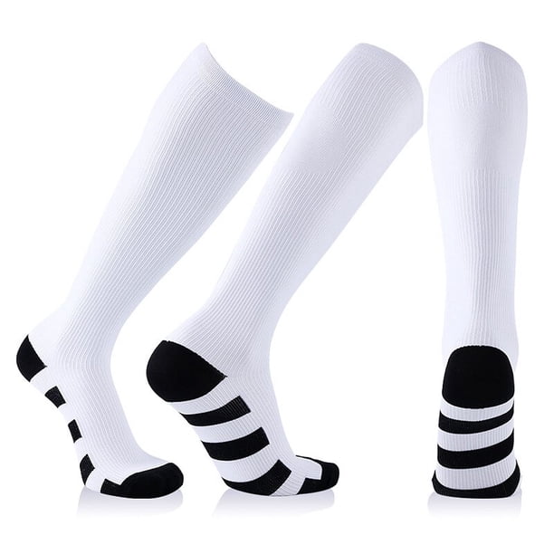 Calcetines de compresión para hombre y mujer, medias deportivas para fútbol, antifatiga, alivio del dolor, 20-30 Mmhg, color negro en unisex