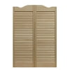 AWC Dixieland Louvered Cafe Door 32"w x 42"h Unfinished Pine