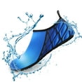 thumbnail image 6 of Men and Women a Slip On Barefoot Quick-Dry Beach Aqua Yoga Water Shoes (Tile/Blue, 13-14 Women/10.5-11 Men), 6 of 8