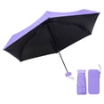 thumbnail image 2 of Voglyf Mini Travel Folding Umbrella, Small Compact and Lightweight, Pocket Size Sun Rain Umbrella, Portable Windproof Small Parasol with Storage for Women Men Travel Outdoor Carry Gift,Purple, 2 of 8