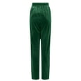 thumbnail image 5 of zaveiop Womens High Waisted Sweatpants Flare Leg Lounge Pants Drawstring Waist Velour Pants Pajama Pants with Pockets (Green, 3XL), 5 of 6