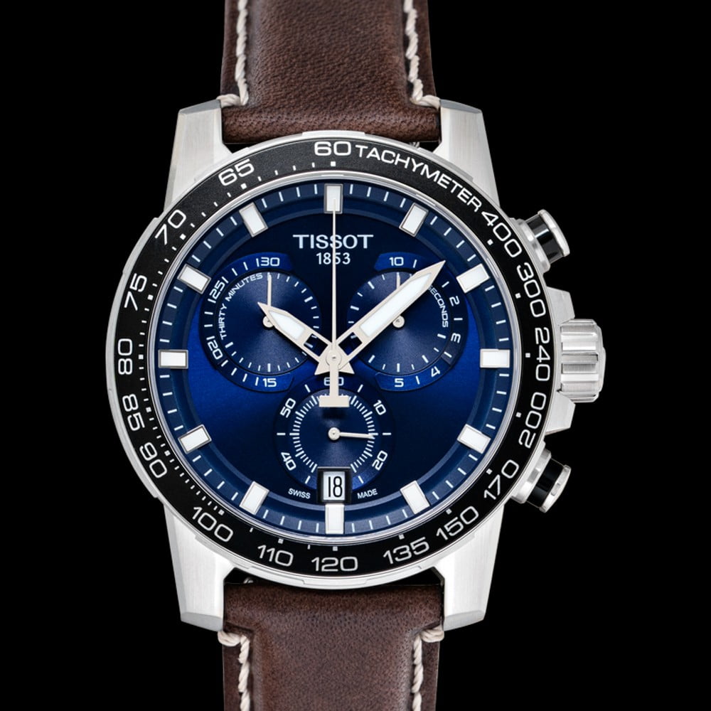 Tissot Supersport Men's Watch, Silver-Tone Stainless Steel, Blue