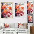 thumbnail image 4 of Designart "Crimson Maple Serenity Japanese Artistry I" Floral Floater Framed Wall Decor, 4 of 7