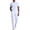 WHITE, variant on BUYJYA 2 Pieces Men's Sweatsuit Casual Quarter Zip Shirt and Pants Set for Beach Walks Tennis Golf Jogging
