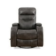 thumbnail image 2 of Fauteuil Inclinable Pivotant OnyxGlide avec Accoudoirs de Rangement - Gris, 2 of 3