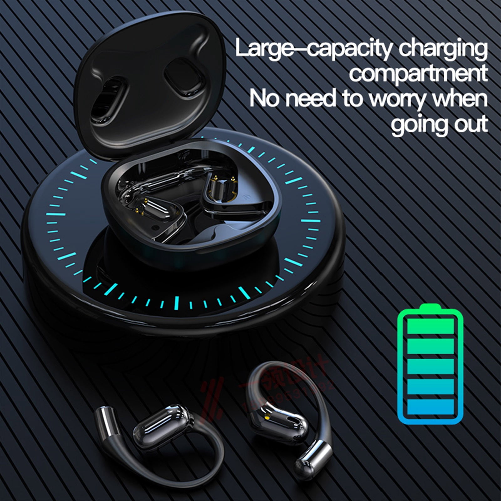 FYTPOV Translation Earbuds in Real Time, Ear Hook Design Ear Buds for Daily Travel Business Office, Ear Buds Wireless Bluetooth, Multi-function Translator Earbuds, Gifts for Men Women