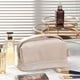 thumbnail image 4 of Hukapapa Bolsa de cosméticos avanzada, bolsa de cosméticos portátil de gran capacidad, bolsa de almacenamiento de lavado de alto valor, color blanco, 4 of 5