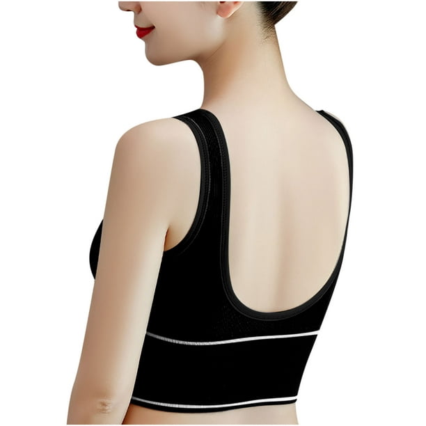 Summer Korean Style Beautiful Back Sports Wrapped Chest Sleeveless Bra  All-match 