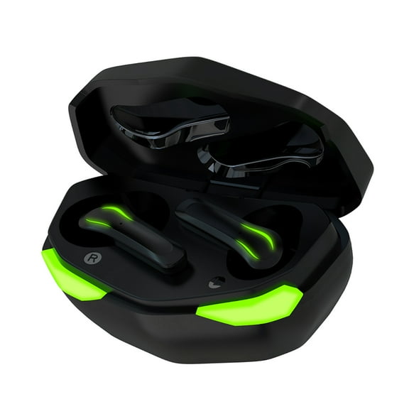 Wireless Earbuds Games Bluetooth Headphones 5.0-Sport Earphones,Waterproof,Deep Bass,Touch Control,in Ear W/Mic,USB-C Charging Case,26h Playback for iPhone and Android (Black)