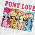 thumbnail image 3 of My Little Pony Valentine's Day Love Kids T Shirt for Youth Boys and Girls, White, Small, 3 of 5