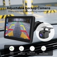 Protable Radio Rear View MIMQO 7 inch Portable Wireless Apple CarPlay Android Auto Touchscreen ...