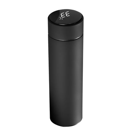 

1Pc Intelligent Water Cup Temperature Display Cup Heat Preservation Cup Black