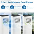 thumbnail image 2 of Costway 6000 BTU (9000 BTU ASHAR) Portable Air Conditioner 3-in-1 AC Unit with Cool Dehum Fan Sleep Mode, 2 of 10