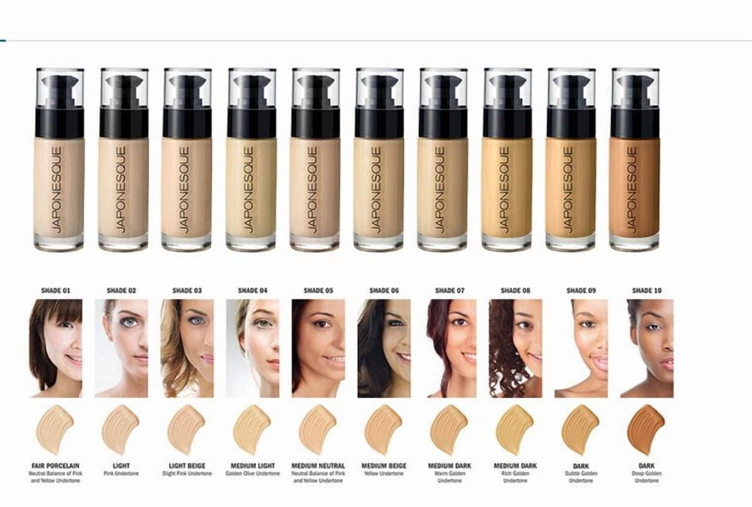 JAPONESQUE Luminous Liquid Foundation, Shade 02 - Walmart.com