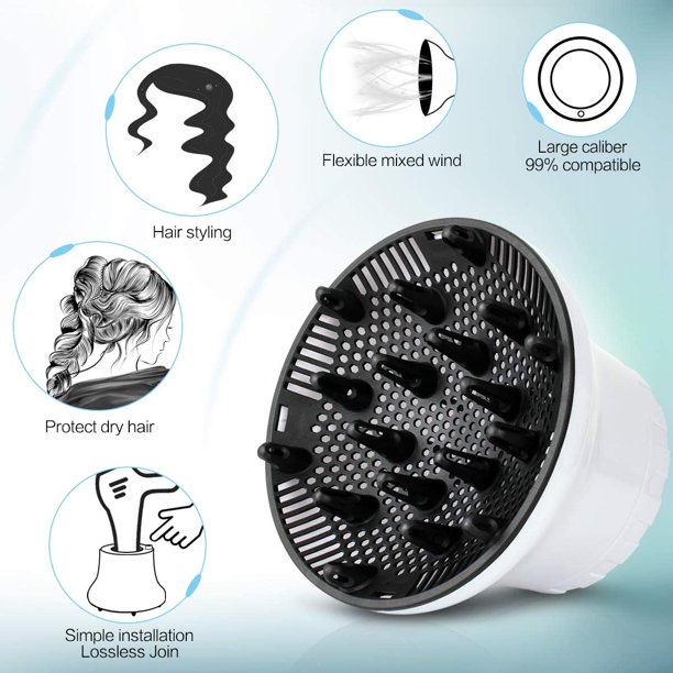 Hair Diffuser Universal Hair Dryer Diffuser For Curly Hair and