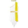 thumbnail image 5 of Mufeng Women Adults Imperial Empress Fancy Dress Historical Roman Costume Greek Toga Outfit Yellow XL, 5 of 7