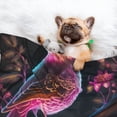 thumbnail image 3 of Pofeuu Glowing Leaf Bird Print Puppy Blanket,Dog Blankets,Pet Blanket Cozy Cat Blankets for Indoor Cats, Fuzzy Pet Blanket for Kitten Doggy Dog Blankets-Small, 3 of 8