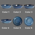 thumbnail image 3 of 30oz Ceramic bowls set of 4-8" serving bowls for Kitchen,Pasta,Salad-Dishwasher & Microwave Safe Perfect for Housewarming, Thanksgiving, Christmas-Royal Blue, 3 of 6