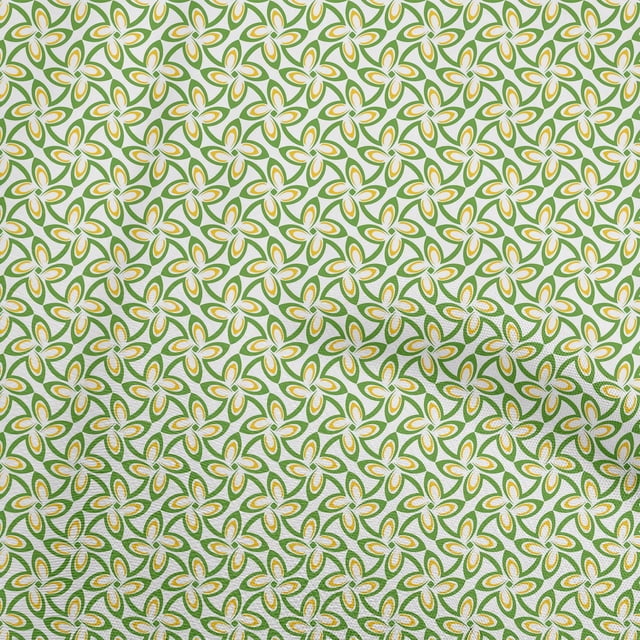 oneOone Rayon Green Fabric Asian Block Sewing Craft Projects Fabric Prints By Yard 56 Inch Wide