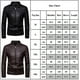 thumbnail image 1 of Chaqueta de moto con cremallera de cuero Pu para hombre Chaqueta ajustada LingWen 9024735484950, 1 of 1