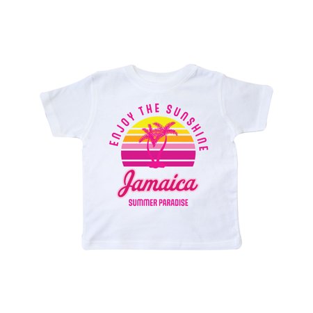 

Inktastic Enjoy The Sunshine Jamaica Summer Paradise Gift Toddler Boy or Toddler Girl T-Shirt