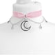 thumbnail image 4 of Guardurnaity Gargantilla de metal Collar de Materiales Cadena de terciopelo Estilo único Gargantilla Collar Terciopelo Luna Rosa Type2 NO2, 4 of 6